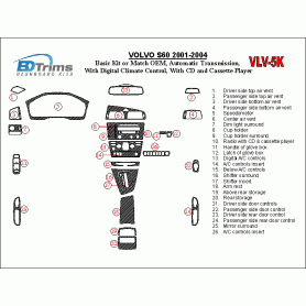 Volvo S60 2001 - 2004 Dash Trim Kit