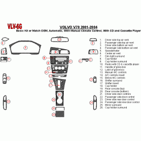 Volvo V70 2001 - 2004 Dash Trim Kit