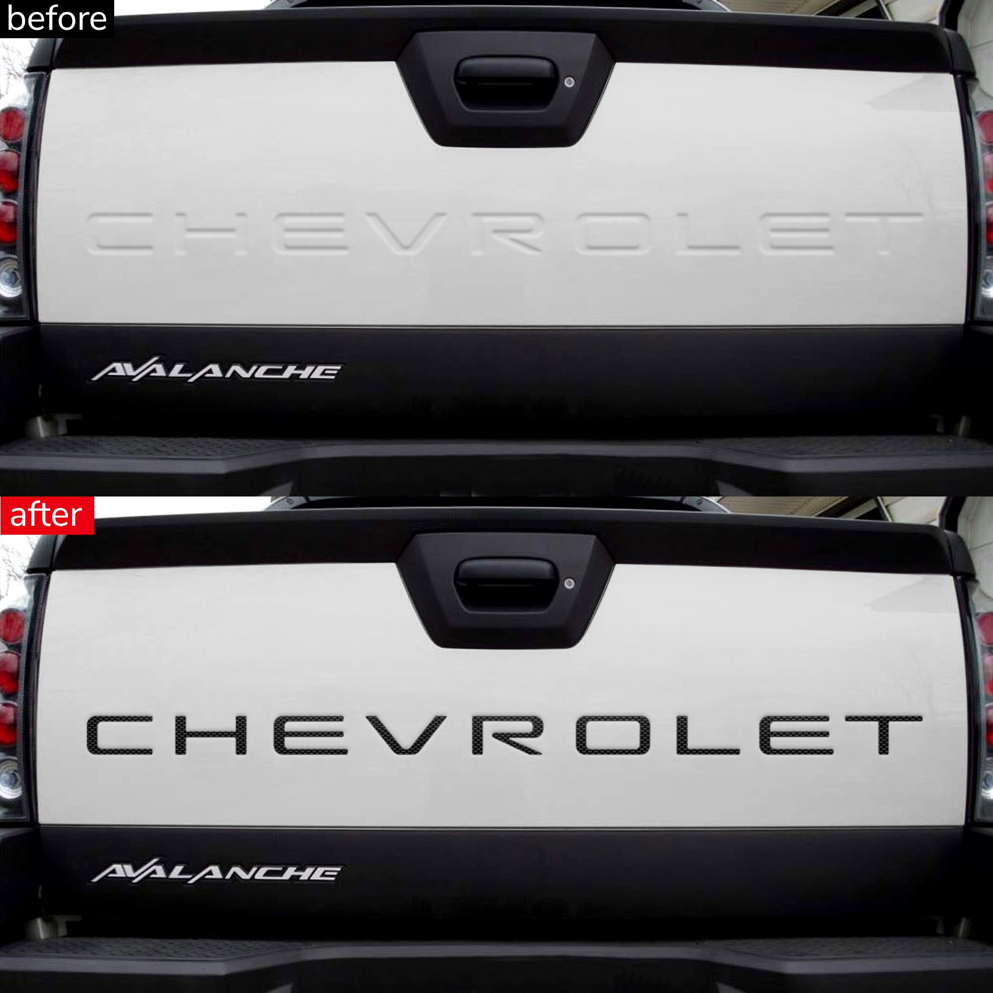 2002-2006 Chevrolet Avalanche Z71 rear bodyside Appearance Decal Transfer OEM 