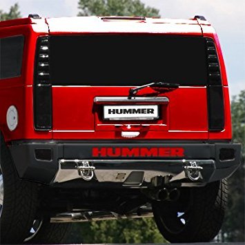Hummer H3 Front Bumper Chrome Letters Inserts 