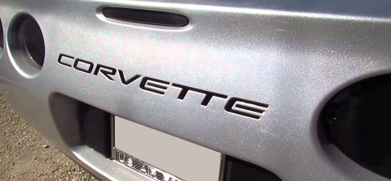 Front & Rear Bumper Plastic Letters Inserts Set for 19972004 Chevrolet