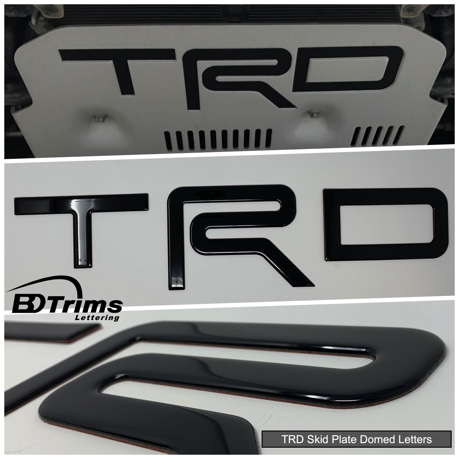 Trd Skid Plate Letters Inserts For Toyota 4runner 2015 2019 Fj